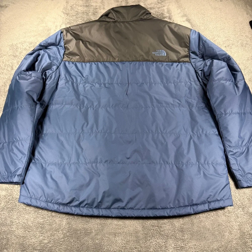 The North Face Mens XXL Blue Black Two Tone Everyday Insulated‎ Puffer Jacket
